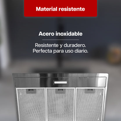 Campana Extractora Maxims 80 cm de Acero Inoxidable