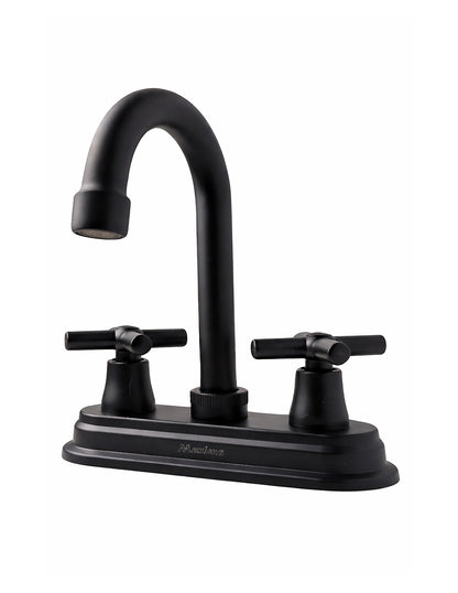 Mezcladora para Lavabo 20 cm Maxims Negro Mate con 2 Manerales