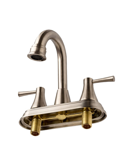 Mezcladora para Lavabo 20 cm Maxims Satinado Metálica con 2 Manerales