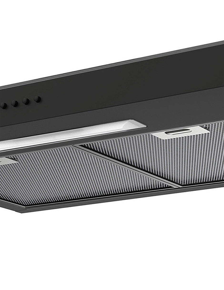 Campana Extractora 76 cm Mabe Negra de Pared con 3 Velocidades y Filtros Lavables