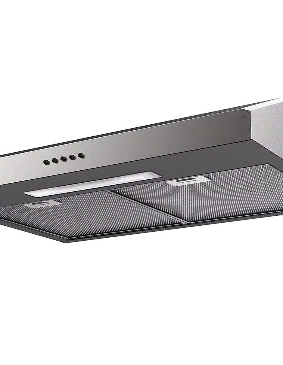 Campana Extractora 80 cm Mabe Plata Mercury con 3 Velocidades, Filtros Lavables e Iluminación