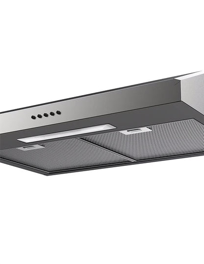 Campana Extractora 80 cm Mabe Plata Mercury con 3 Velocidades, Filtros Lavables e Iluminación