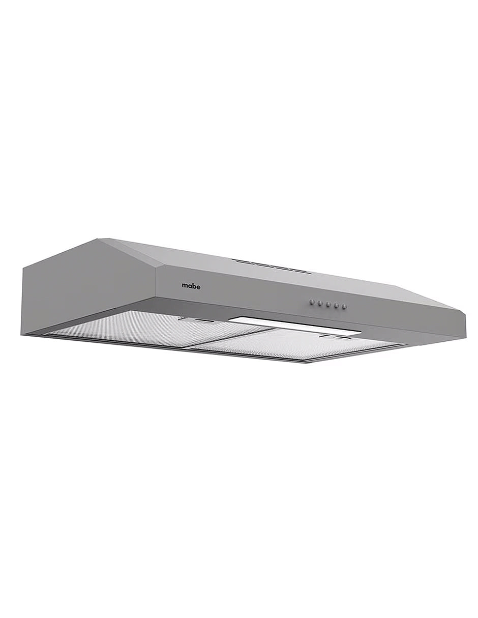 Campana Extractora 80 cm Mabe Plata Mercury con 3 Velocidades, Filtros Lavables e Iluminación