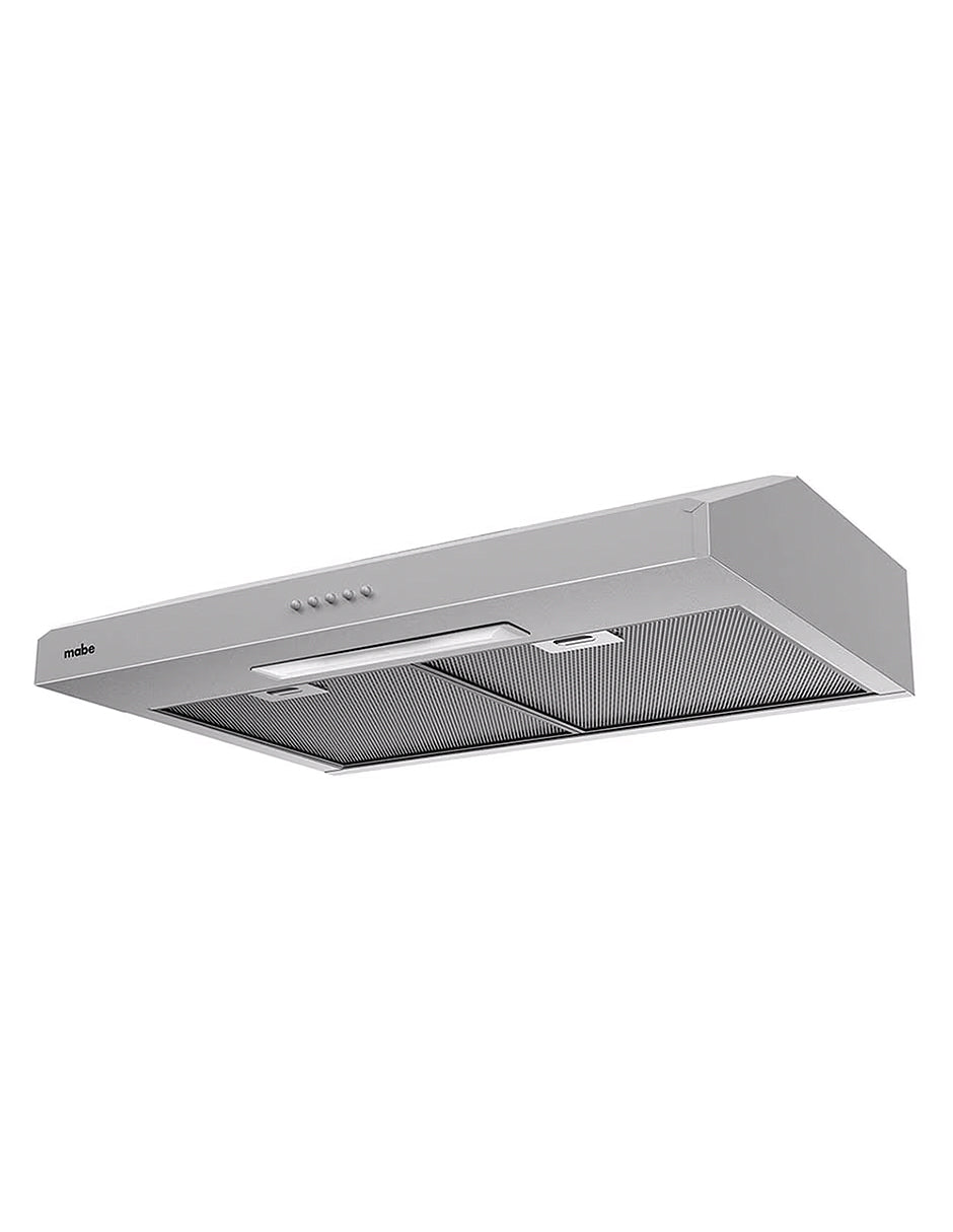 Campana Extractora 80 cm Mabe Plata Mercury con 3 Velocidades, Filtros Lavables e Iluminación
