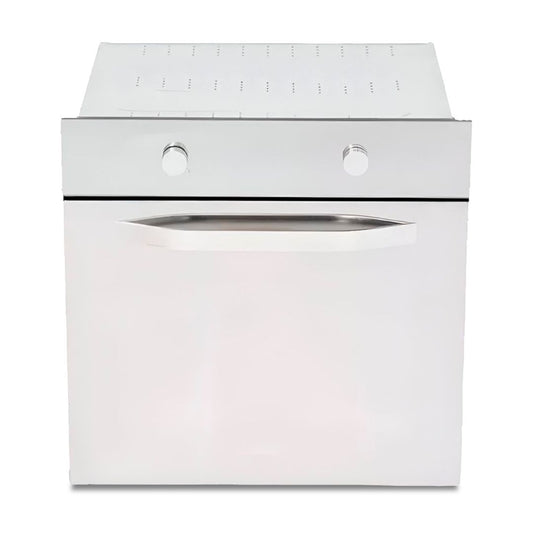 Horno Empotrable Maxims a Gas de Cristal Espejo Plateado