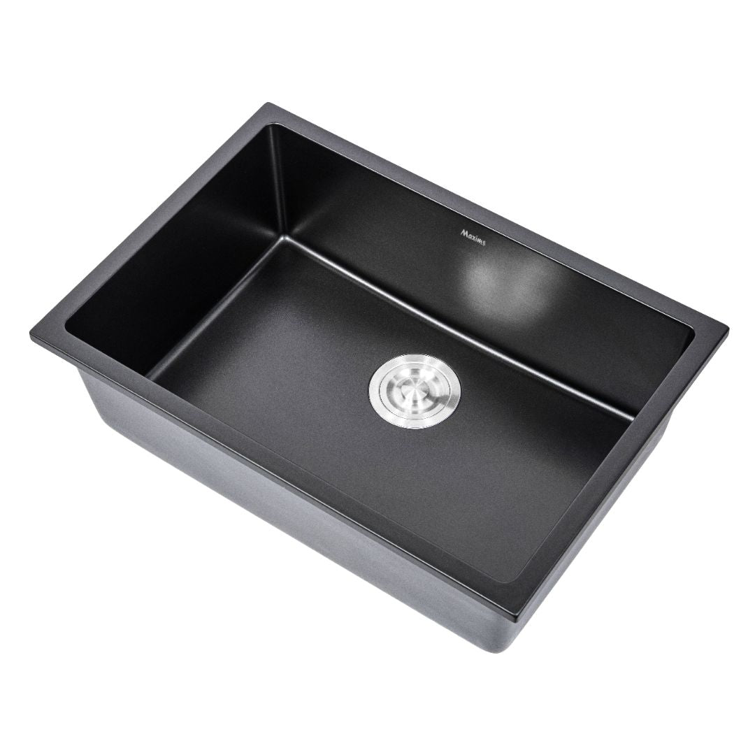 Tarja Fregadero Maxims 65x45 cm de Cuarzo Negro Mate