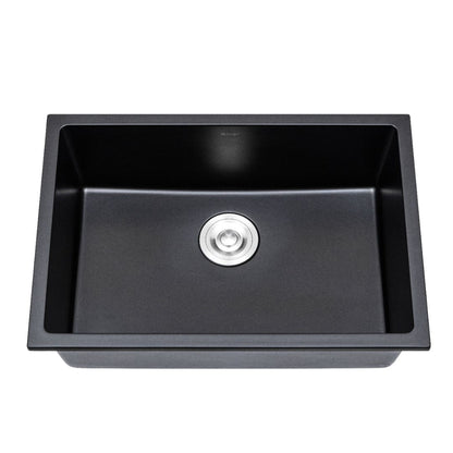 Tarja Fregadero Maxims 65x45 cm de Cuarzo Negro Mate
