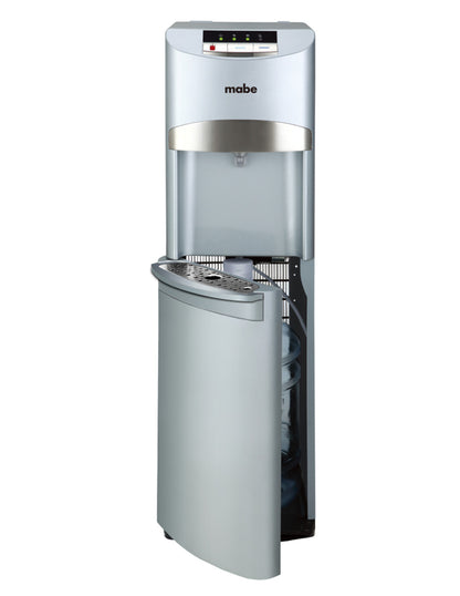 Dispensador de Agua 104 cm Mabe Plateado de Piso con 2 Llaves Fría y Caliente