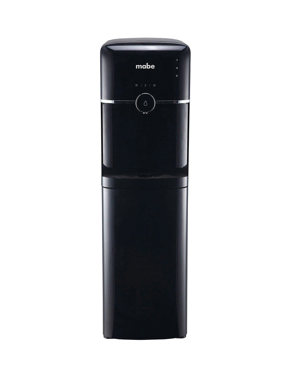 Dispensador de Agua 106 cm Mabe Negro de Piso con 3 Llaves Fría Caliente y Templada