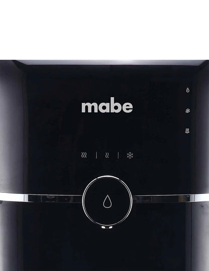 Dispensador de Agua 106 cm Mabe Negro de Piso con 3 Llaves Fría Caliente y Templada