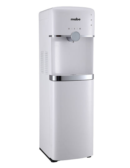 Dispensador de Agua 106 cm Mabe Blanco de Piso con 3 Llaves Fría Caliente y Templada