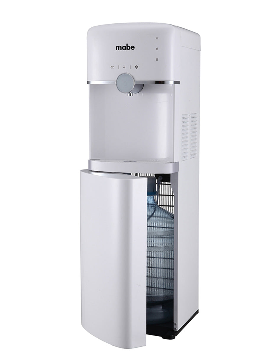Dispensador de Agua 106 cm Mabe Blanco de Piso con 3 Llaves Fría Caliente y Templada