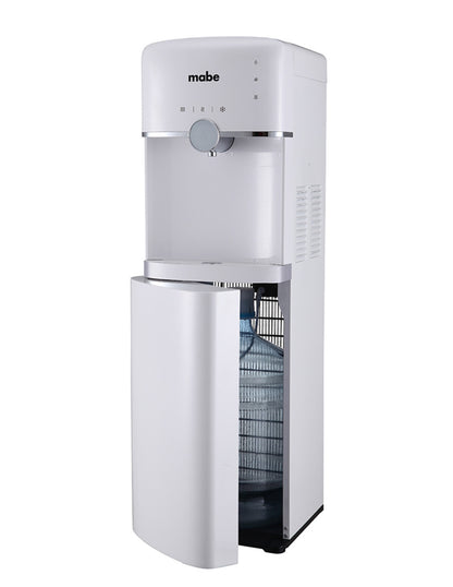 Dispensador de Agua 106 cm Mabe Blanco de Piso con 3 Llaves Fría Caliente y Templada