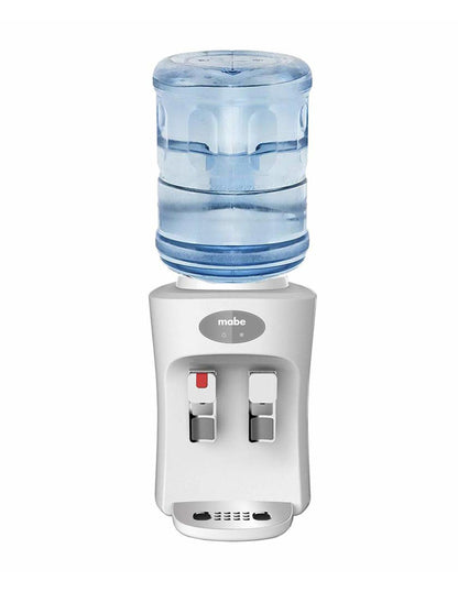 Dispensador de Agua de Mesa 2 Llaves Mabe Blanco para Garrafón con Sistema Frío y Caliente