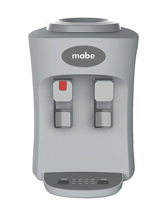 Dispensador de Agua de Mesa 2 Llaves Mabe Silver para Garrafón con Sistema Frío y Caliente