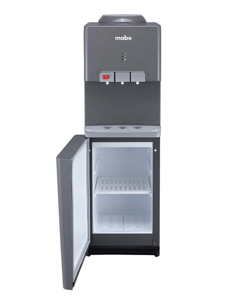 Dispensador de Agua de Piso 3 Llaves Mabe Negro con Gabinete Inferior