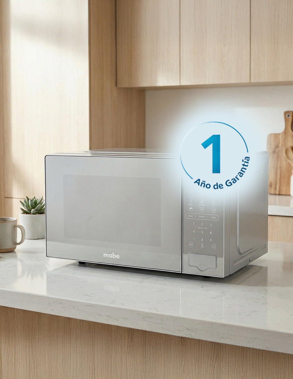 Microondas 20 L Mabe Gris de Mesa con Display LED y 10 Niveles de Potencia