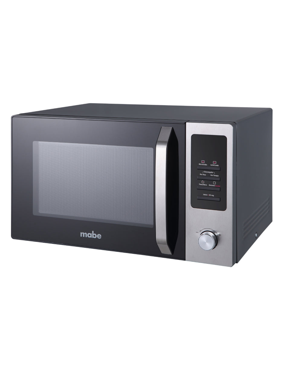 Microondas 31 L Mabe Negro con Gris de Mesa con Grill y Panel Digital