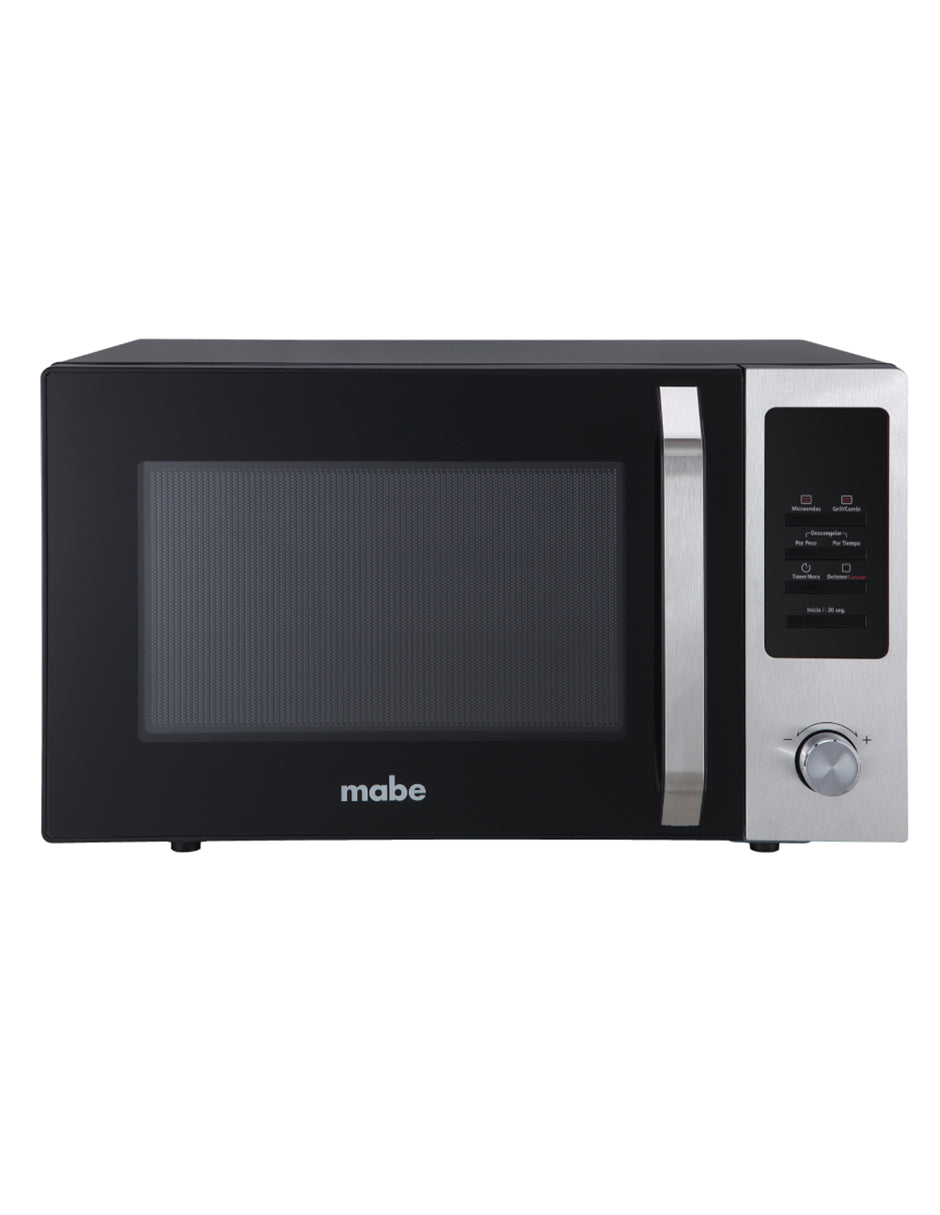 Microondas 31 L Mabe Negro con Gris de Mesa con Grill y Panel Digital