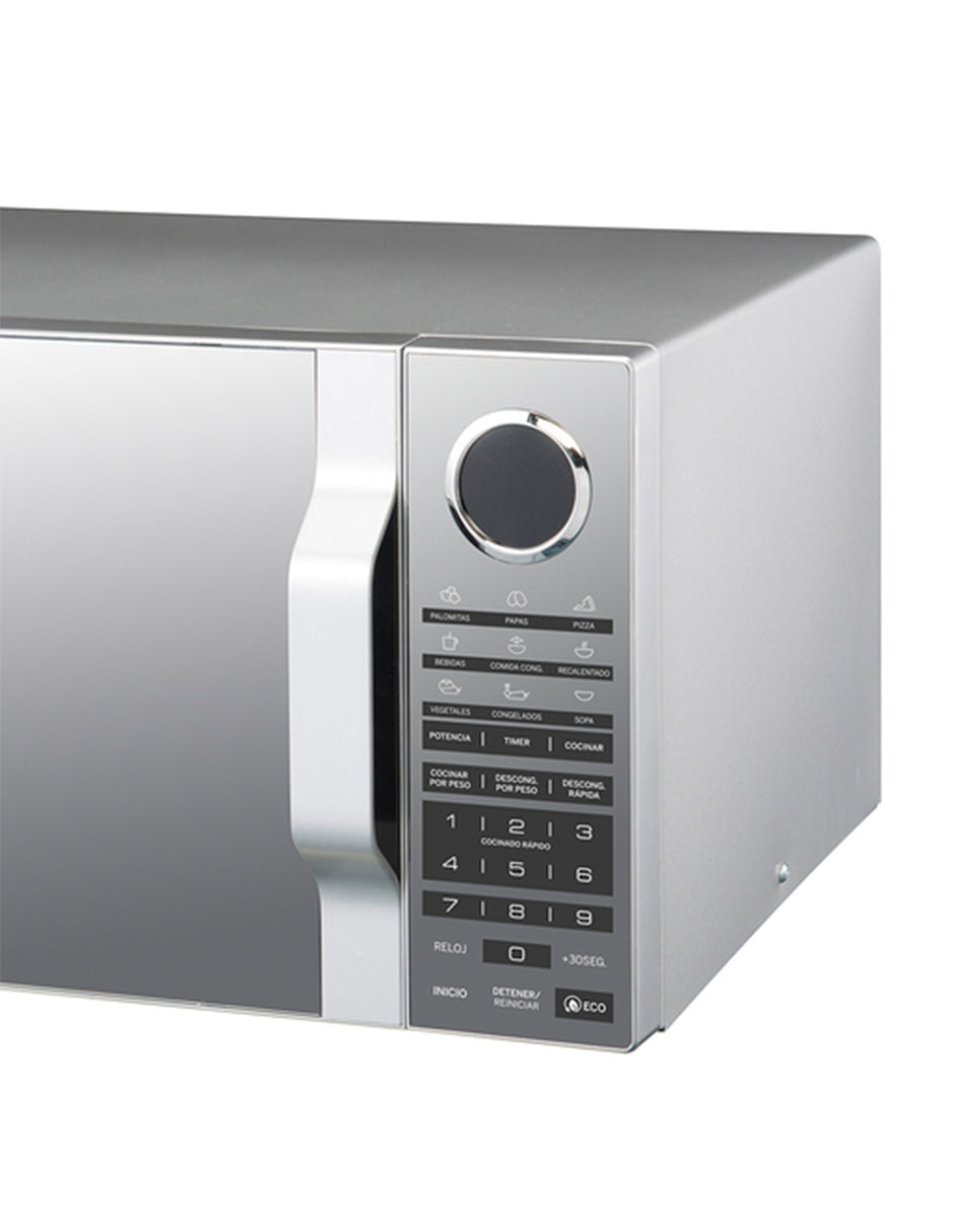 Microondas 20 L GE Appliances Espejo de Mesa con Panel Digital y 10 Niveles de Potencia