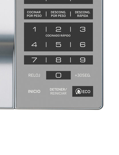 Microondas 20 L GE Appliances Espejo de Mesa con Panel Digital y 10 Niveles de Potencia