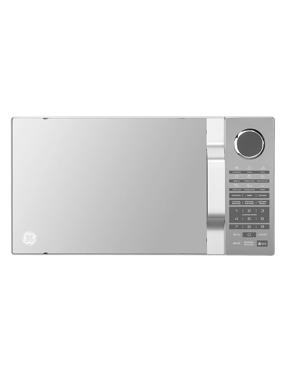 Microondas 31 L GE Appliances Espejo de Mesa con Panel Digital y 10 Niveles de Potencia