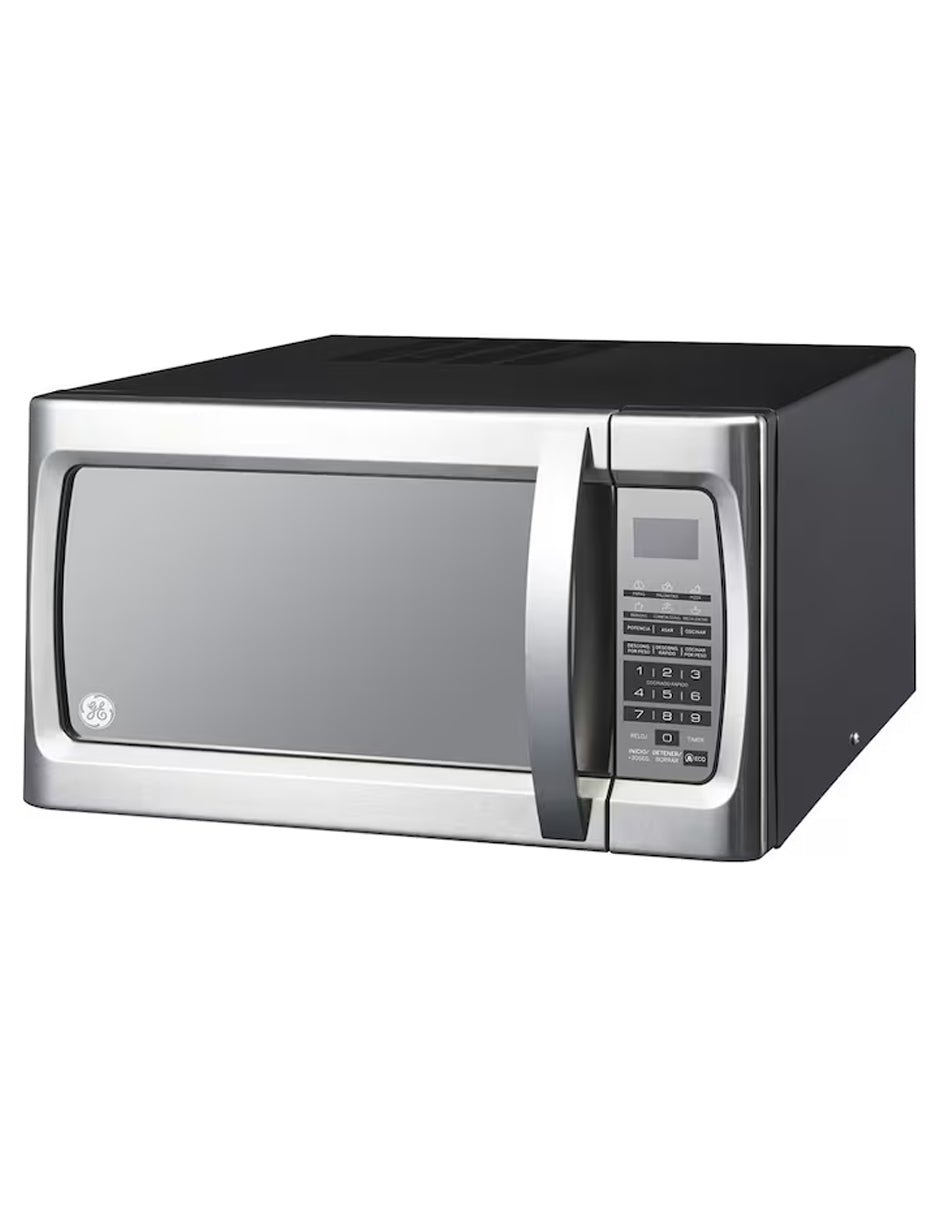 Microondas 30 L GE Appliances Gris Espejo de Mesa con Control Touch y 10 Niveles de Potencia