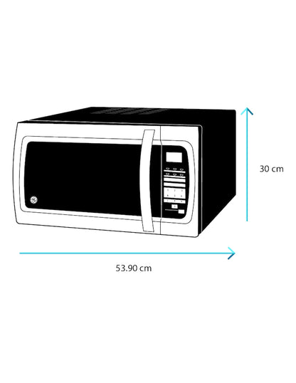 Microondas 30 L GE Appliances Gris Espejo de Mesa con Control Touch y 10 Niveles de Potencia