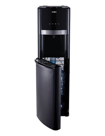 Dispensador de Agua Mabe Negro de Piso con Garrafón Oculto y 3 Temperaturas