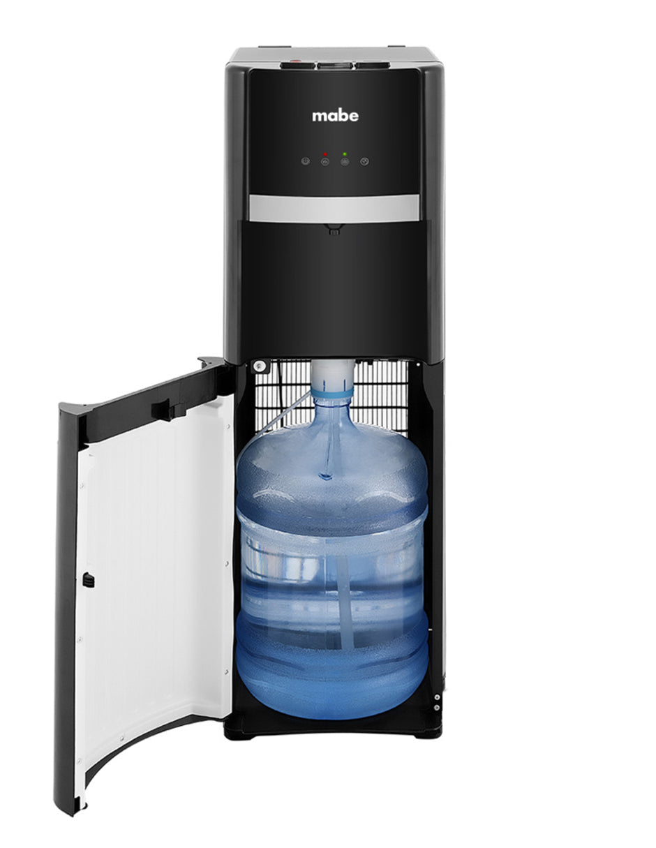 Dispensador de Agua Mabe Negro de Piso con Garrafón Oculto y 3 Temperaturas