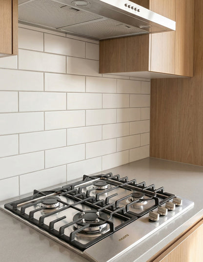 Parrilla a Gas 60 x 51 cm Maxims de Acero Inoxidable 4 Quemadores