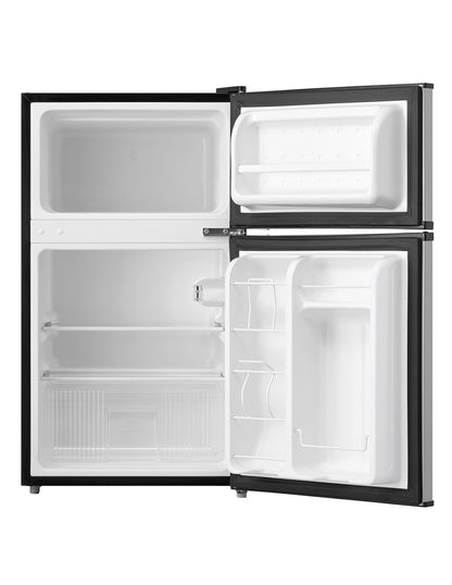 Frigobar 87 L Mabe Acero Inoxidable con Parrillas de Cristal y Control de Temperatura