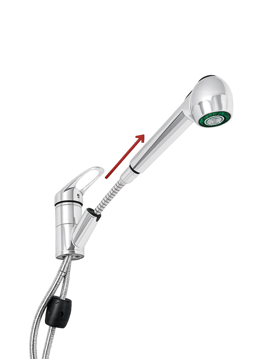 Monomando para Fregadero 40 cm Maxims Cromado de Acero Inoxidable