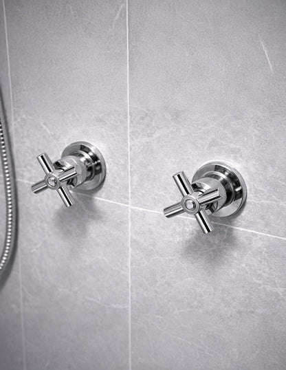 Manerales para Regadera 6 cm Maxims de Metal Cromado Tipo Cruz