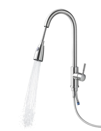 Monomando para Lavabo 43 cm Maxims de Acero Inoxidable Satinado