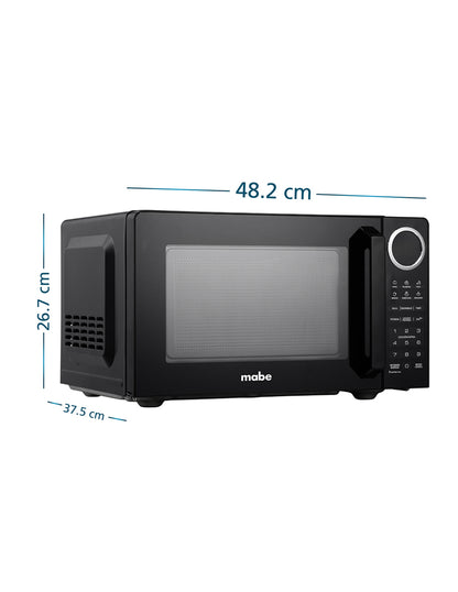 Microondas 25 L Mabe Negro de Mesa con Panel Digital y 10 Niveles de Potencia