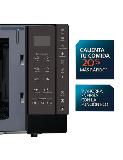 Microondas 30 L Mabe Negro Rose Gold de Mesa con Panel Digital y 10 Niveles de Potencia