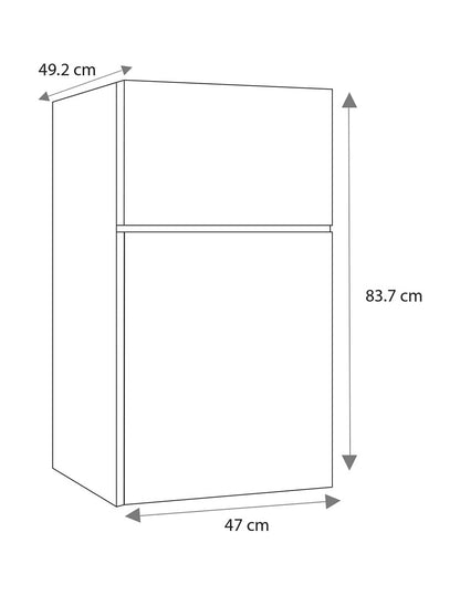 Frigobar 87 L Mabe Acero Inoxidable con Parrillas de Cristal y Control de Temperatura