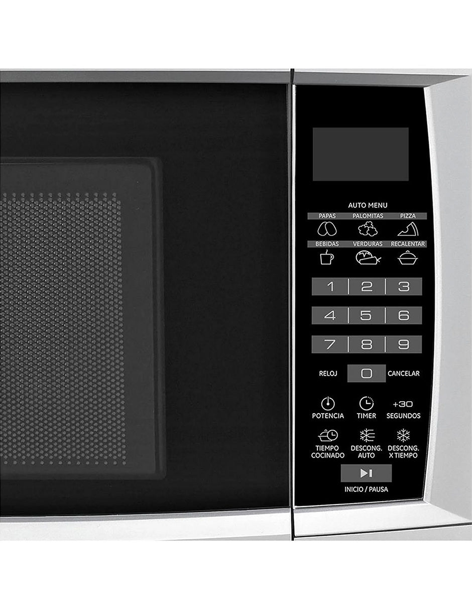 Microondas 20 L GE Appliances Inoxidable de Mesa con Panel Digital y 10 Niveles de Potencia