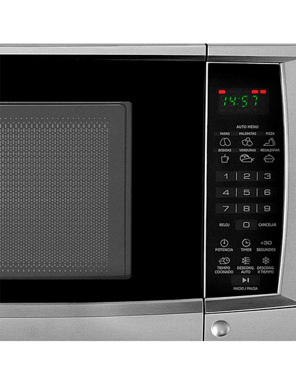 Microondas 20 L GE Appliances Inoxidable de Mesa con Panel Digital y 10 Niveles de Potencia
