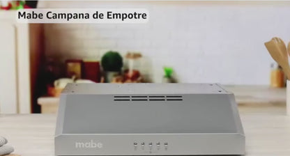 Campana Extractora 50 cm Mabe Plata Mercury con 3 Velocidades, Filtros Lavables e Iluminación