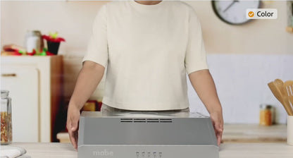 Campana Extractora 60 cm Mabe Acero Inoxidable de Pared con 3 Velocidades y Filtro Lavable