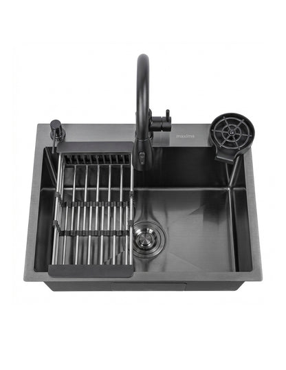 Tarja Kit para Cocina 60 x 46 cm Maxims de Acero Inoxidable Satinado con Accesorios