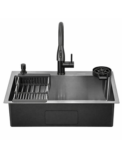 Tarja Kit para Cocina 60 x 46 cm Maxims de Acero Inoxidable Satinado con Accesorios